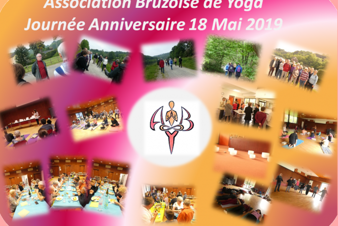 Plusieurs photos de la journée Anniversaire 30 Association Bruzoise yoga le 18 Mai 2019