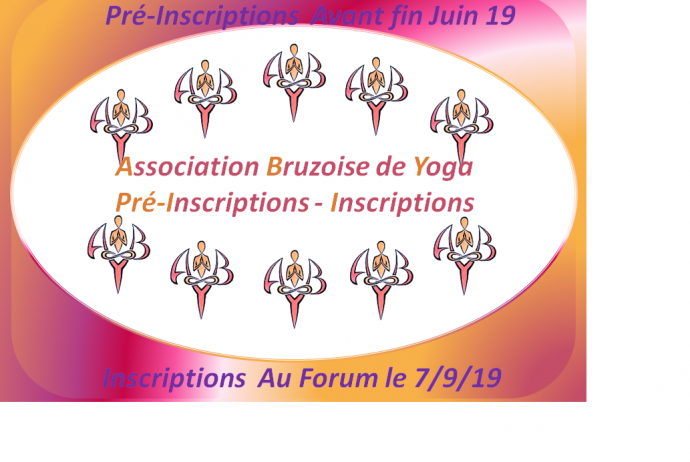 Photo pour inscription saison 2019-2020 à l'Association Bruzoise de Yoga ABY